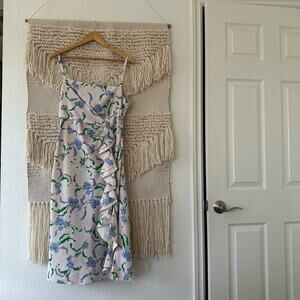 Prabal Gurung Floral Side Ruffle Dress